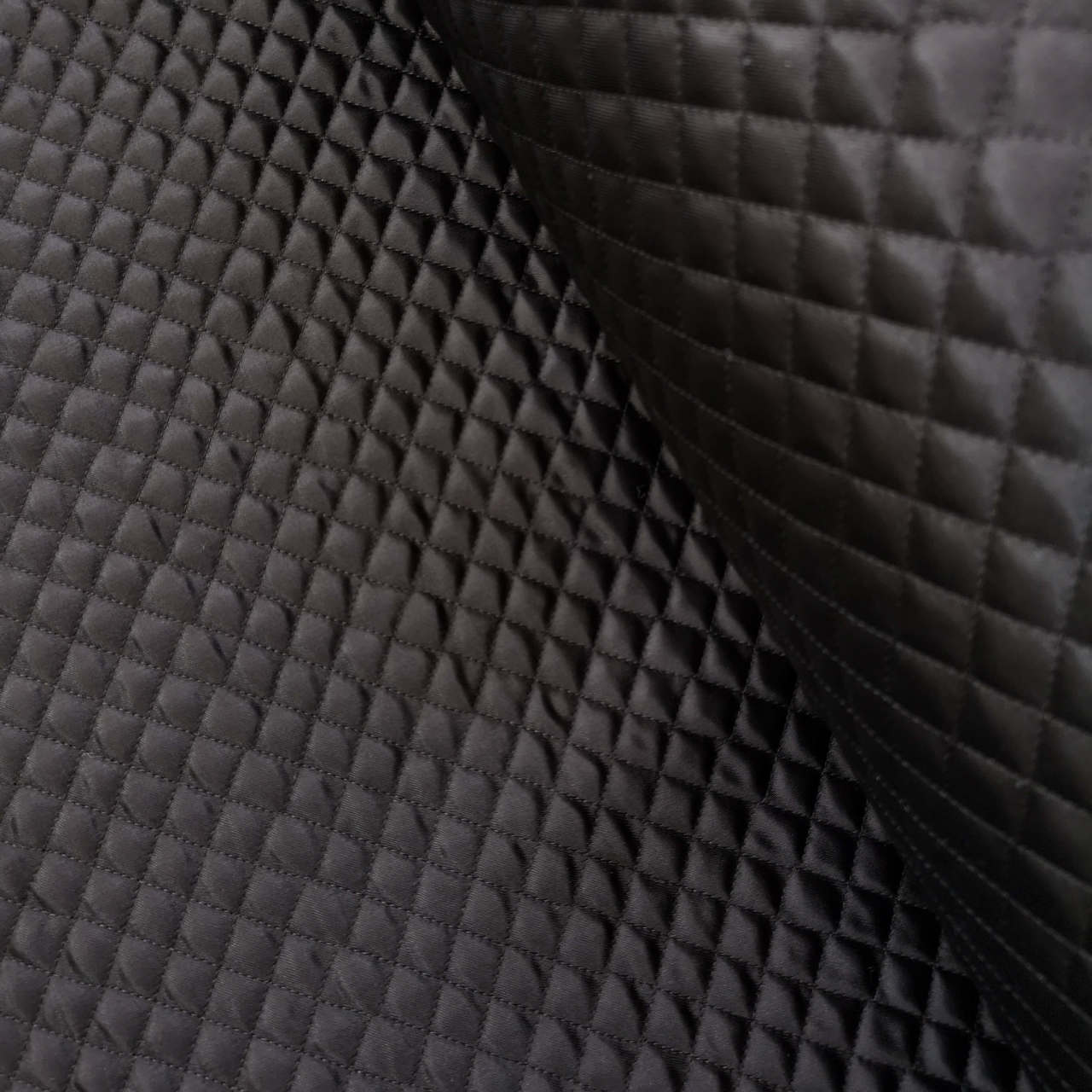 Siyah Kapitone Kumaş