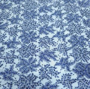 Party Güpür Kumaş Mavi