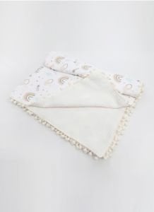 Müslin Pike Battaniye 100% pamuk 110x100 Ölçülerinde Bebek Battaniyesi