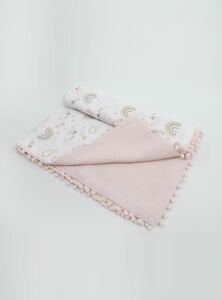 Müslin Pike Battaniye 100% pamuk 110x100 Ölçülerinde Bebek Battaniyesi