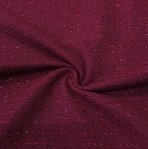 Bordo Simli Şanel Kumaş