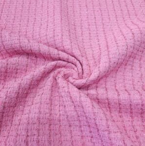 Pembe Simli Şanel Kumaş