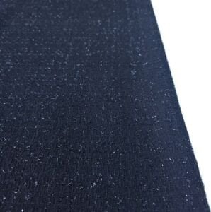 Siyaha Siyah Simli Şanel Kumaş