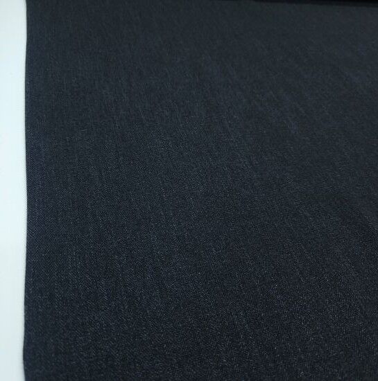 Simli Balık Sırtı Kumaş Siyah