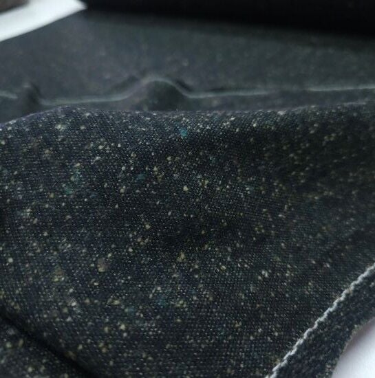 Pamuk Tweed Kumaş Siyah