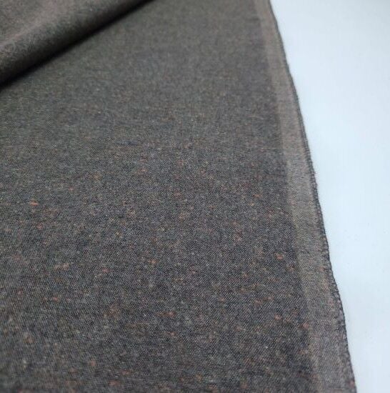 Pamuk Tweed Kumaş Kahverengi