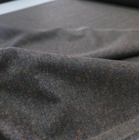 Pamuk Tweed Kumaş Kahverengi