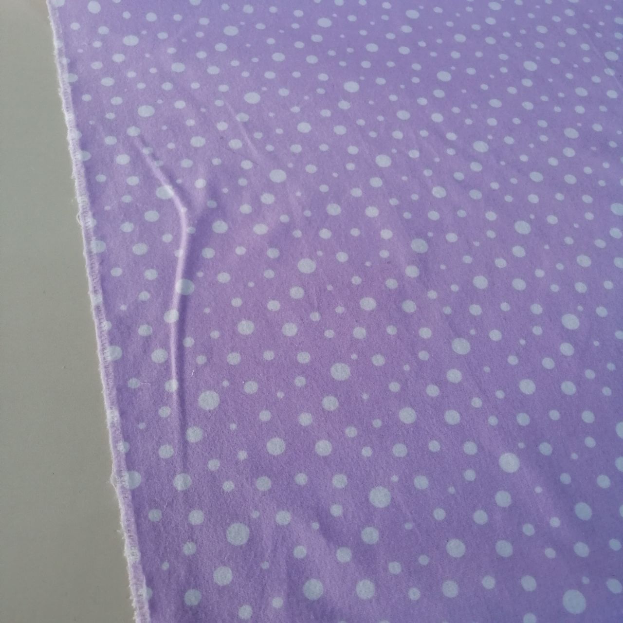 Lila Puantiye Pazen Kumaş