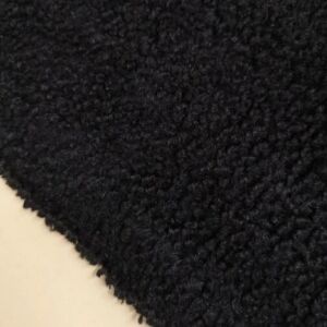 Siyah Teddy Buklet Kumaş