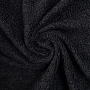 Siyah Teddy Buklet Kumaş