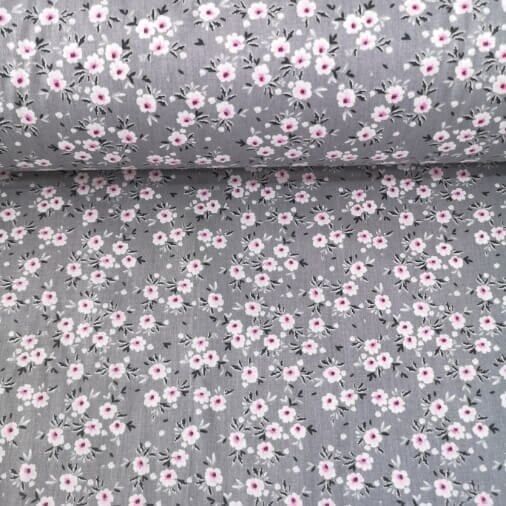 New Papatya Poplin Kumaş gri