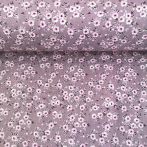 New Papatya Poplin Kumaş menekşe