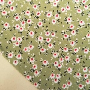 New Papatya Poplin Kumaş yeşil