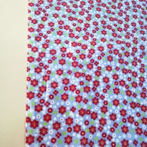 Mavi Zemin Pazen Kumaş