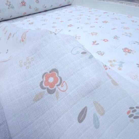 Soft Çiçekler Müslin Bezi