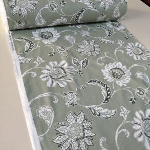 Sarmaşık Poplin Kumaş yeşil