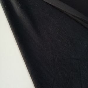 2 İplik Şardonlu Penye Kumaş Siyah