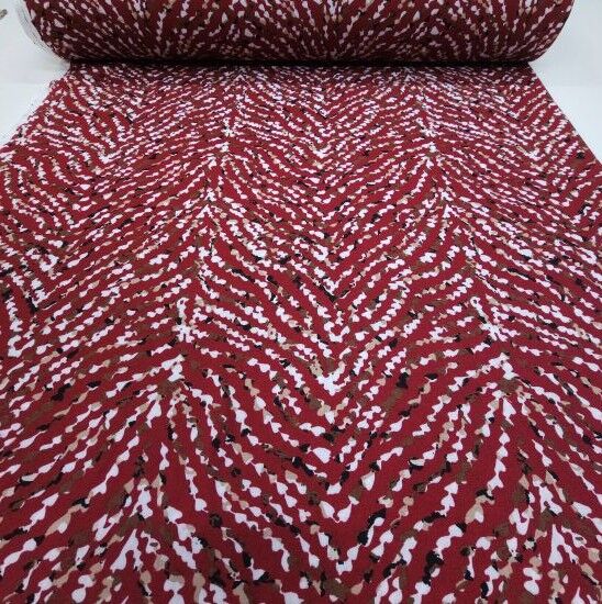 Uçuşan Çiçekler Bordo