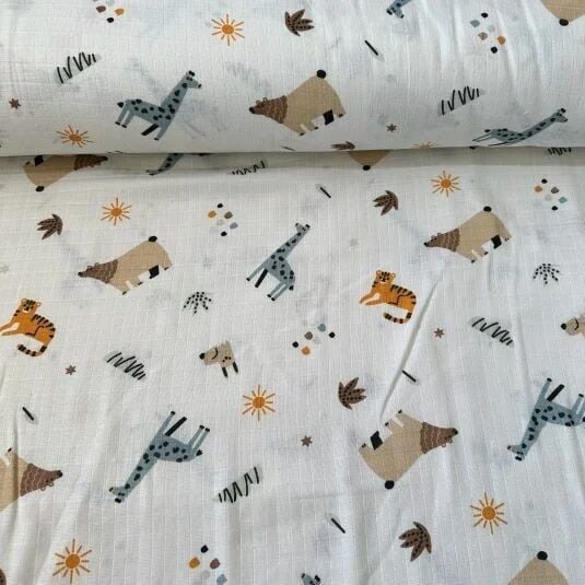 Ayıcık ve Zürafa Müslin Bezi