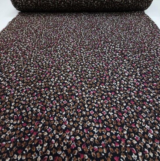 Nostalji Viskon Kumaş Bordo