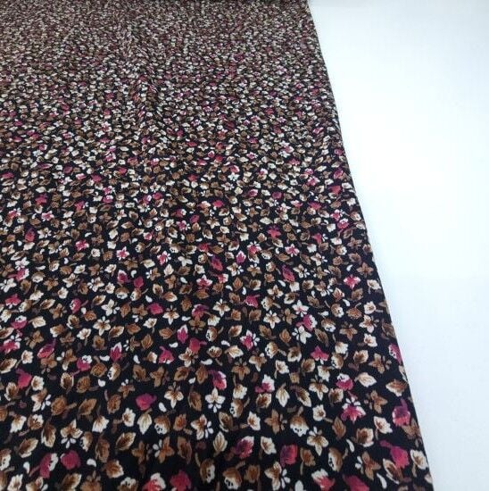 Nostalji Viskon Kumaş Bordo