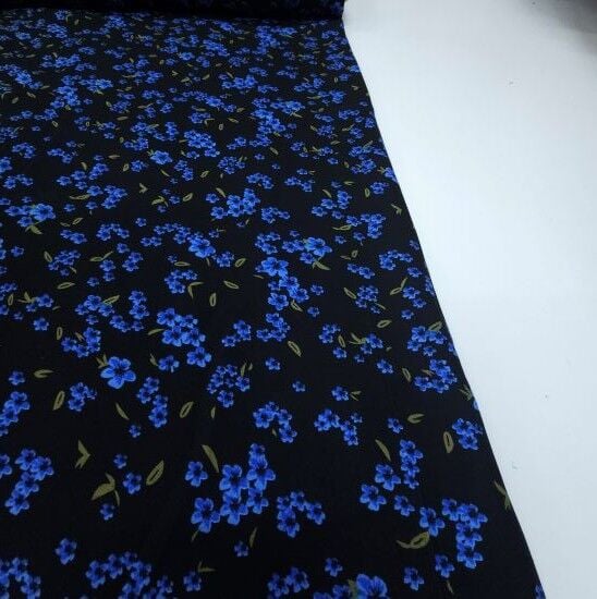 Mavi Şıklığı Viskon Kumaş