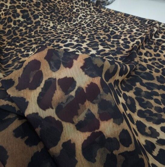 Leopar Şifon Kumaş