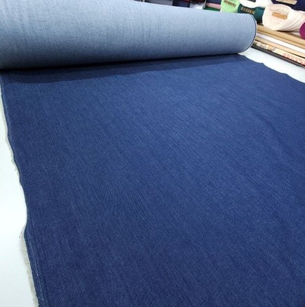 Mavi Kot Kumaş Likralı