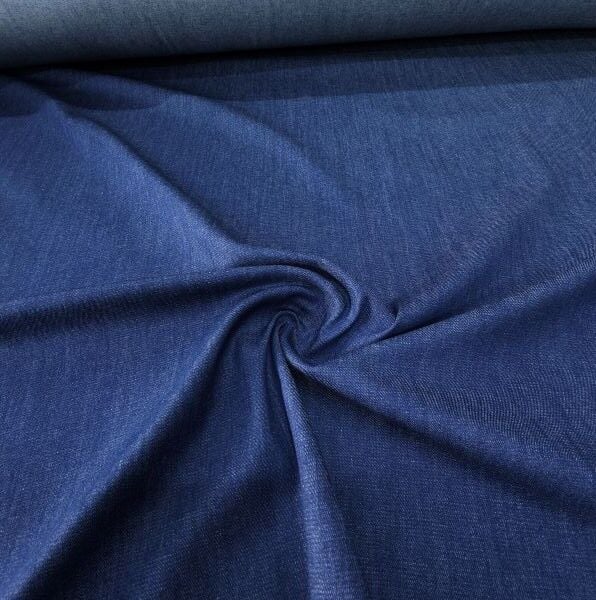 Mavi Kot Kumaş Likralı