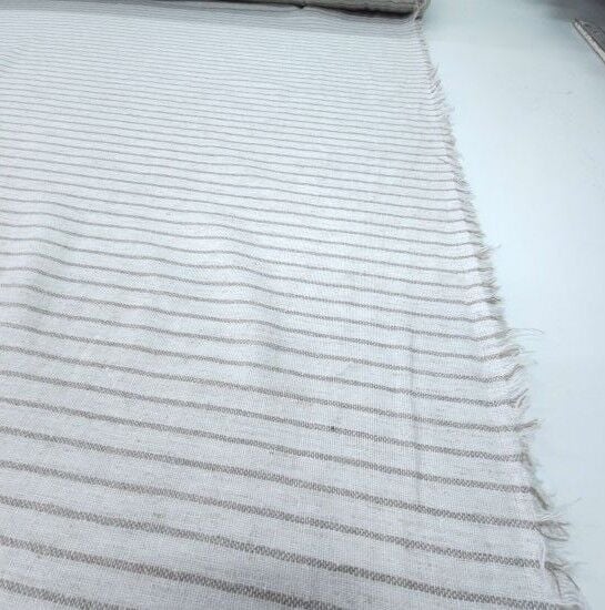 Çizgili Keten Sütlü Kahve