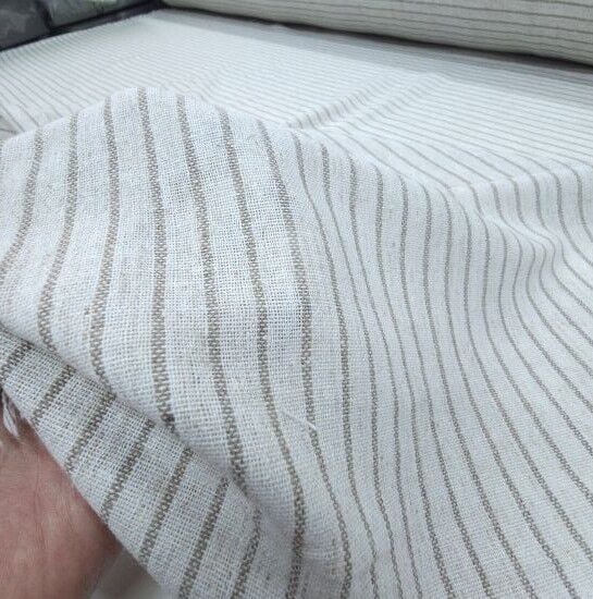 Çizgili Keten Sütlü Kahve