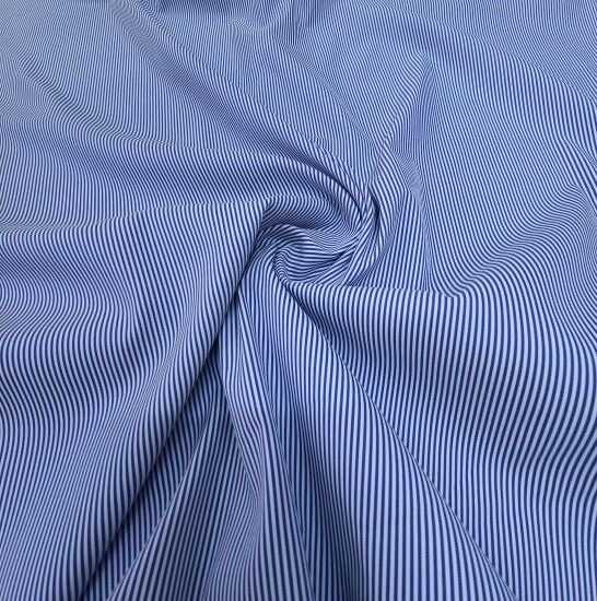 King Çizgili Poplin Kumaş