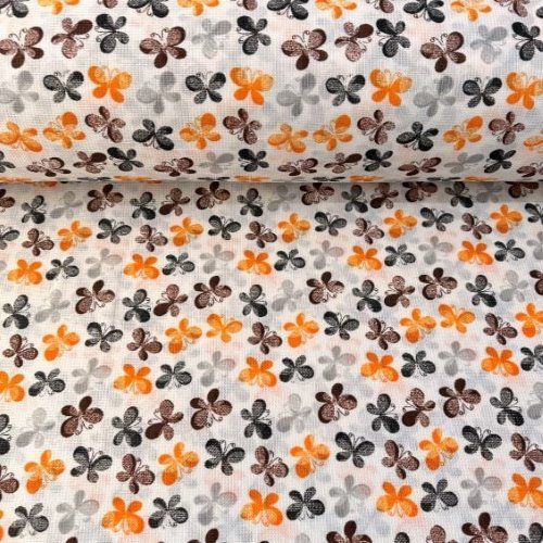 Kelebekler Raşel Kumaş turuncu