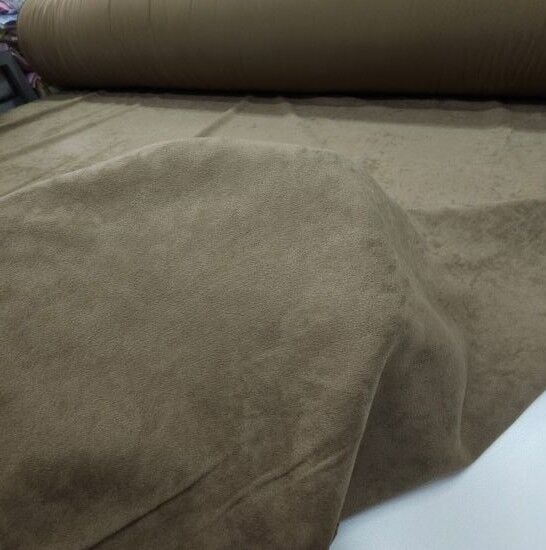 Süet Kumaş Sütlü Kahverengi