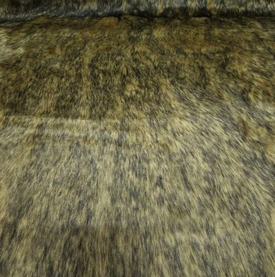 Kahverengi Siyah Kırçıllı Kürk Kumaş