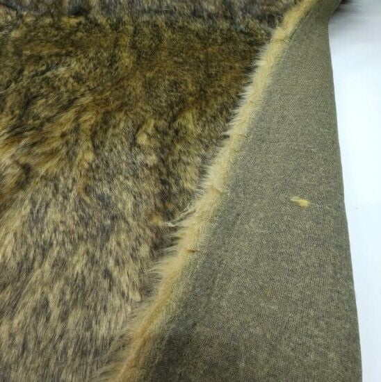 Kahverengi Siyah Kırçıllı Kürk Kumaş