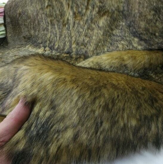 Kahverengi Siyah Kırçıllı Kürk Kumaş