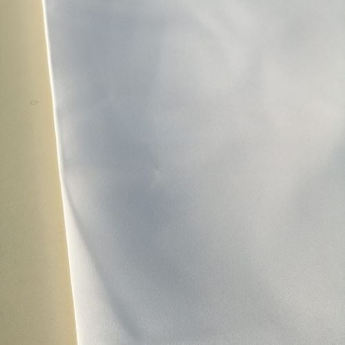Beyaz Saten Güneşlik Kumaş