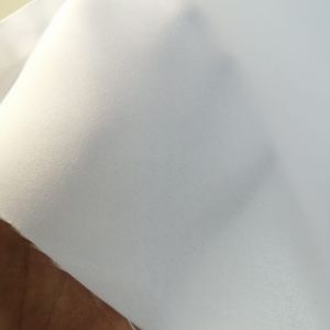 Beyaz Saten Güneşlik Kumaş