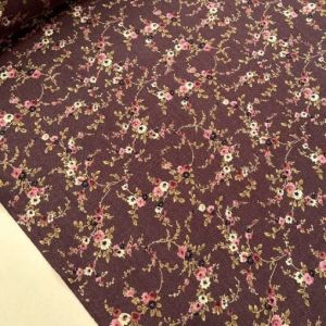 Çıtır Çiçekler Yün Angor Kumaş pembe