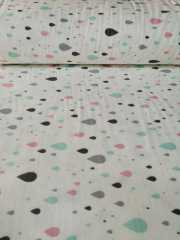 Damlalar mint pazen kumaş