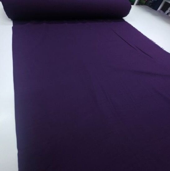 Patlıcan Moru Viskon Kumaş