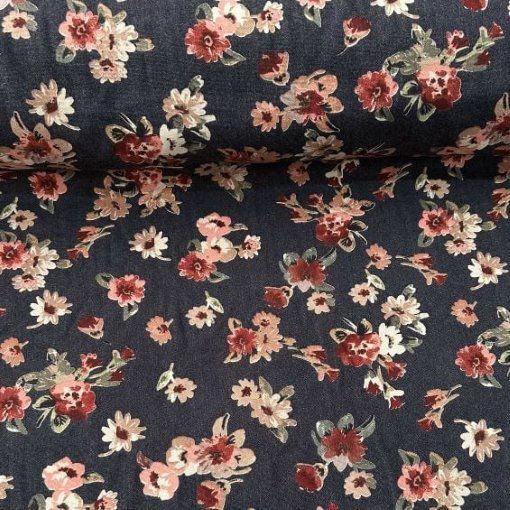 Yeni Çiçekler Yün Angor Kumaş füme