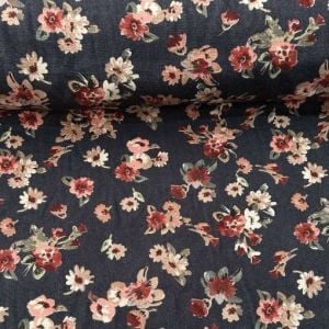 Yeni Çiçekler Yün Angor Kumaş füme