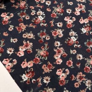 Yeni Çiçekler Yün Angor Kumaş füme