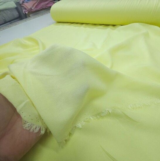 Sarı Düz Viskon Kumaş