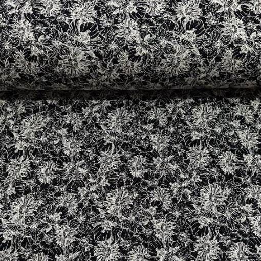 Su Çiçekleri Viskon Kumaş bej