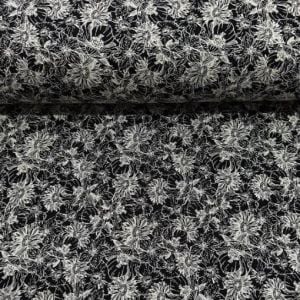 Su Çiçekleri Viskon Kumaş bej