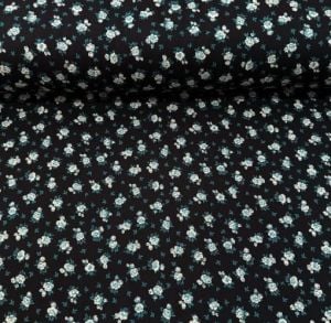 New Çıtır Çiçekler Viskon Kumaş mint