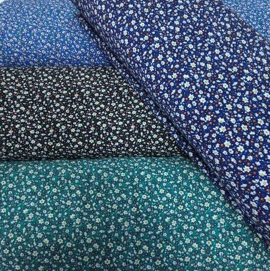 Mini Çiçekler Viskon Kumaş